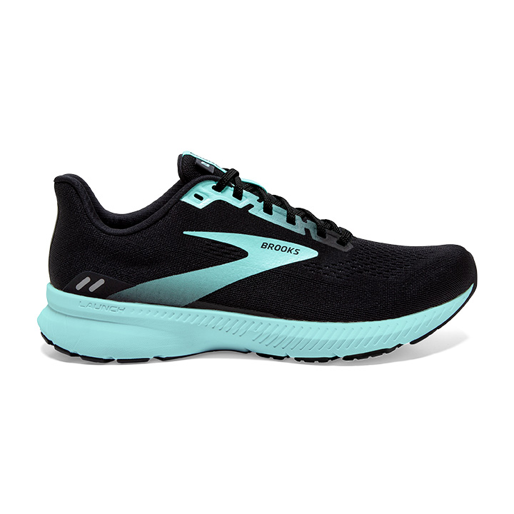 BROOKS W. LAUNCH 8 BLACK/EBONY/BLUE