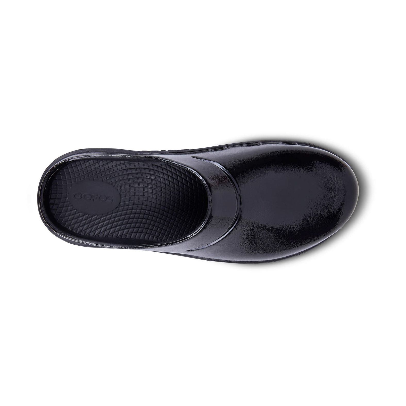 OOFOS OOcloog Luxe Black SATIN GRAPHITE